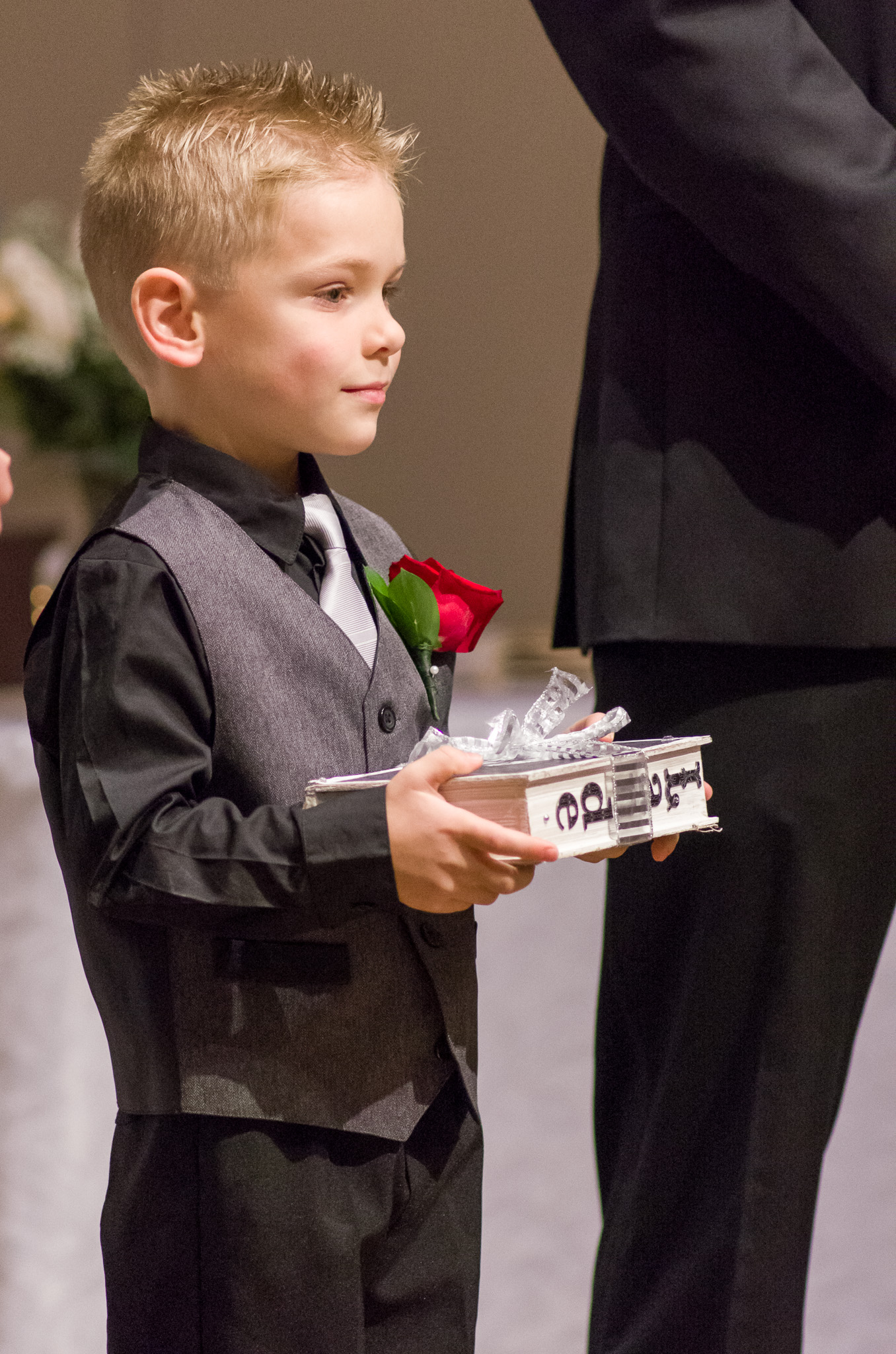 Another adorable ring bearer.... a trend I see!