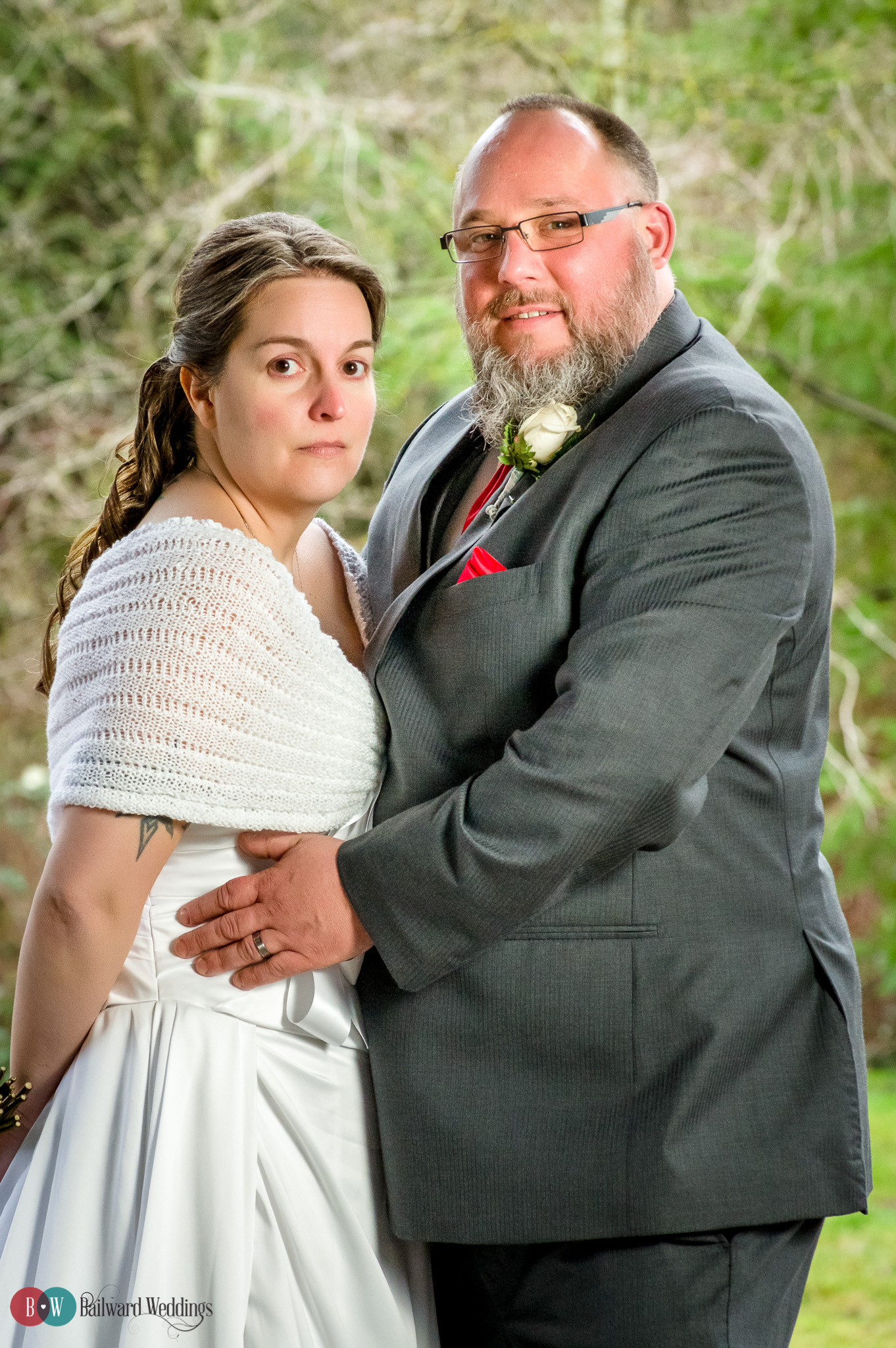 Bride and groom formal photos