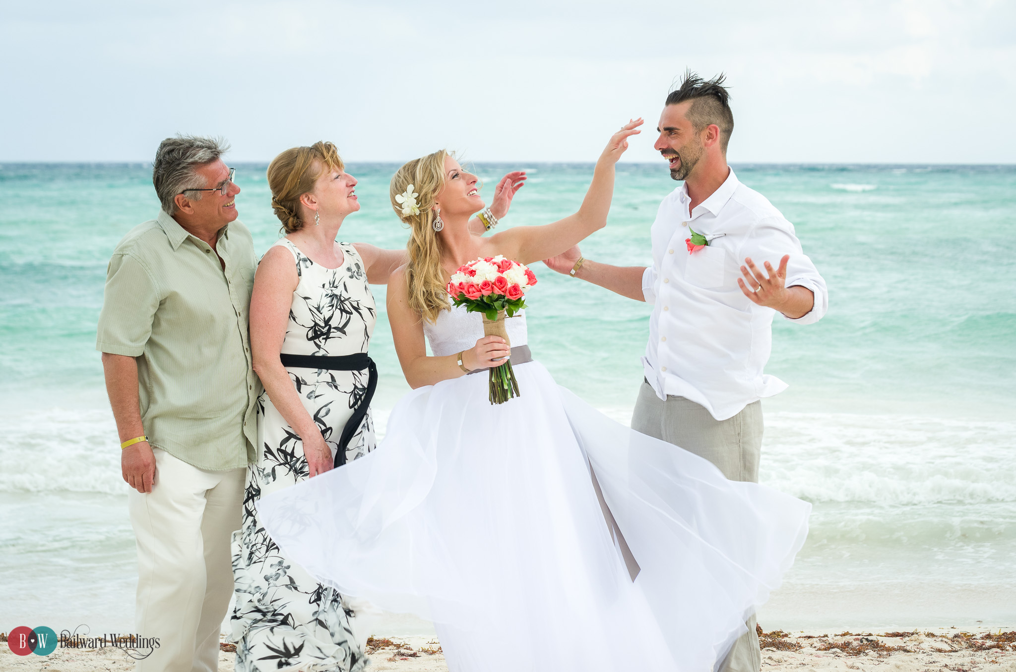 Tammy and Jason Destination Wedding in Barcelo Maya Beach Resort Mexico