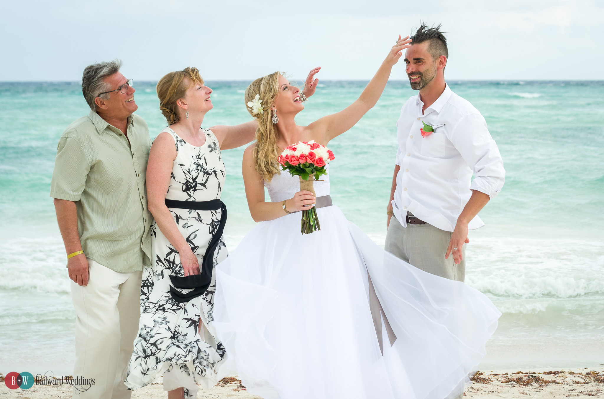 Tammy and Jason Destination Wedding in Barcelo Maya Beach Resort Mexico