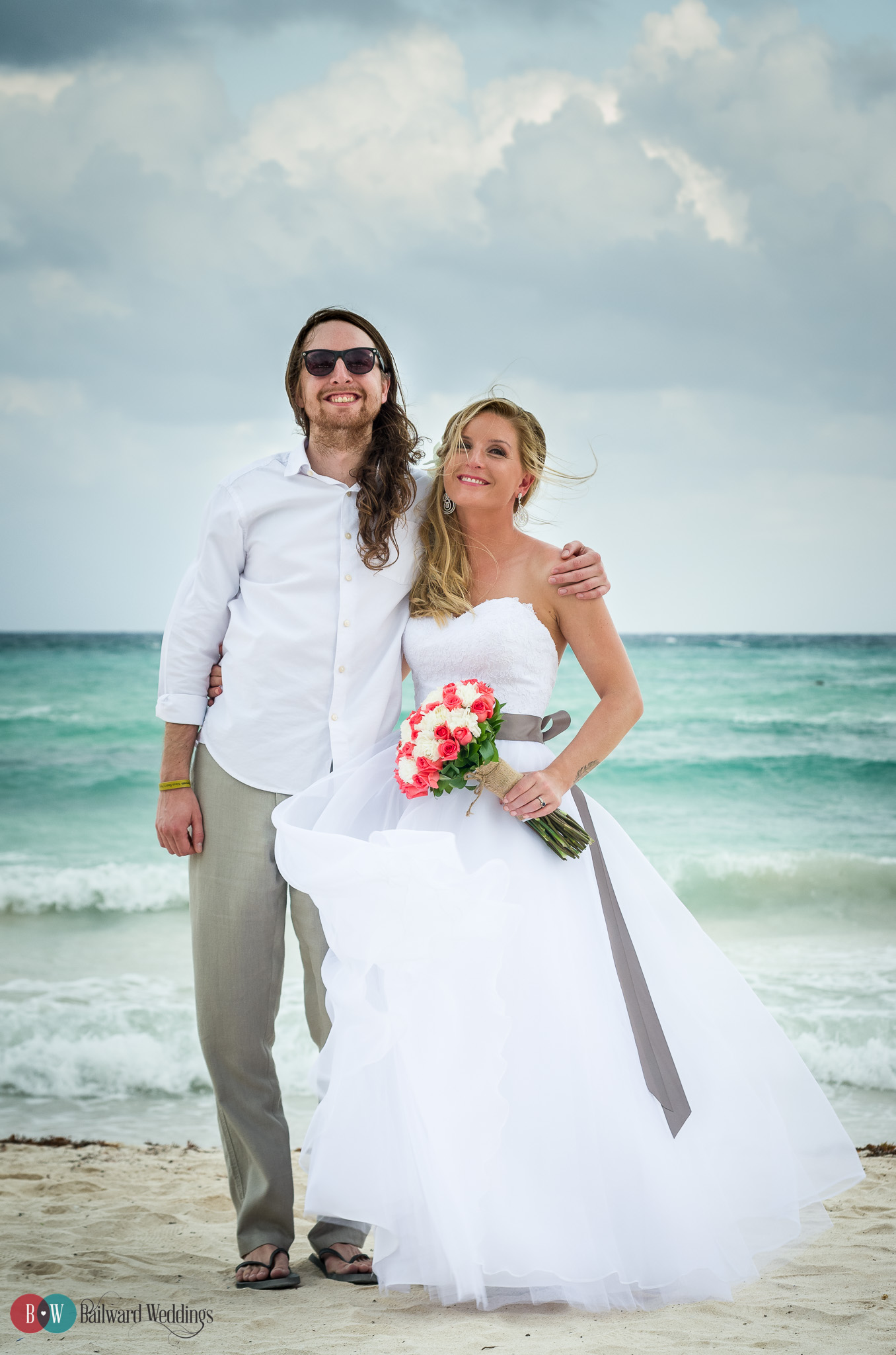 Tammy and Jason Destination Wedding in Barcelo Maya Beach Resort Mexico